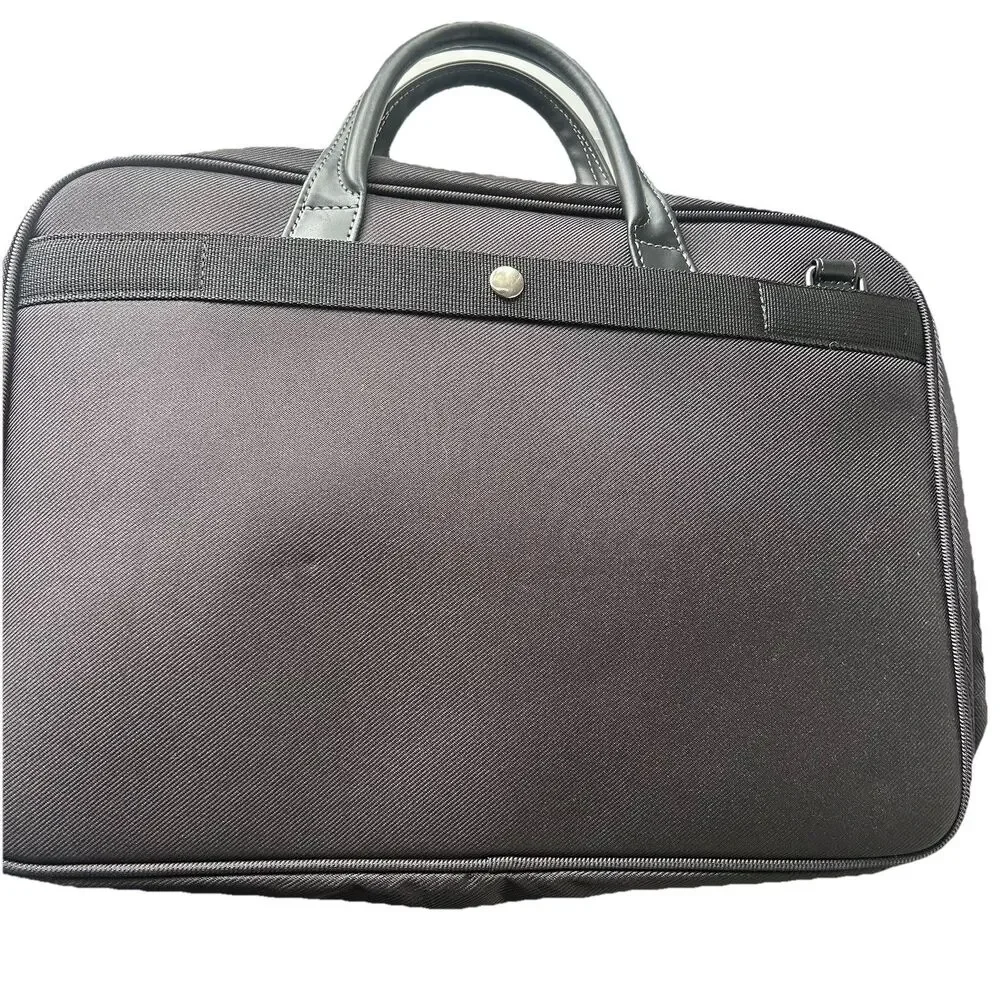 Ace Aramis Men Black Nylon Laptop Business Bag Top Handle NEW No Shoulder Strap